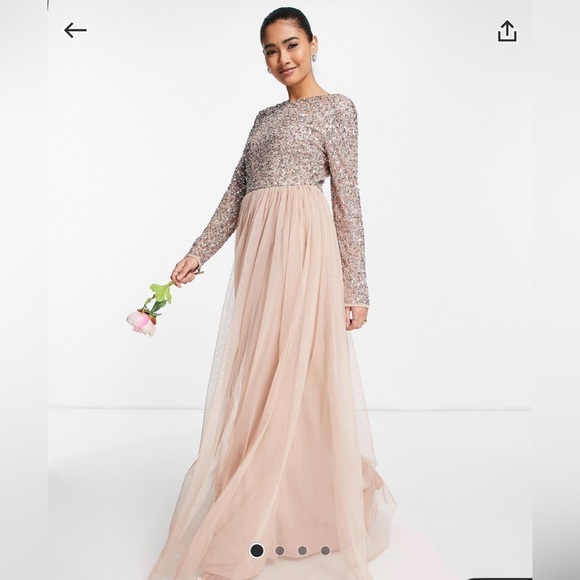 Maya Long Sleeve Bridesmaid Gown - Picture 5 of 5